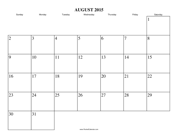 August, 2015