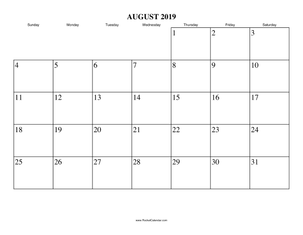 August, 2019
